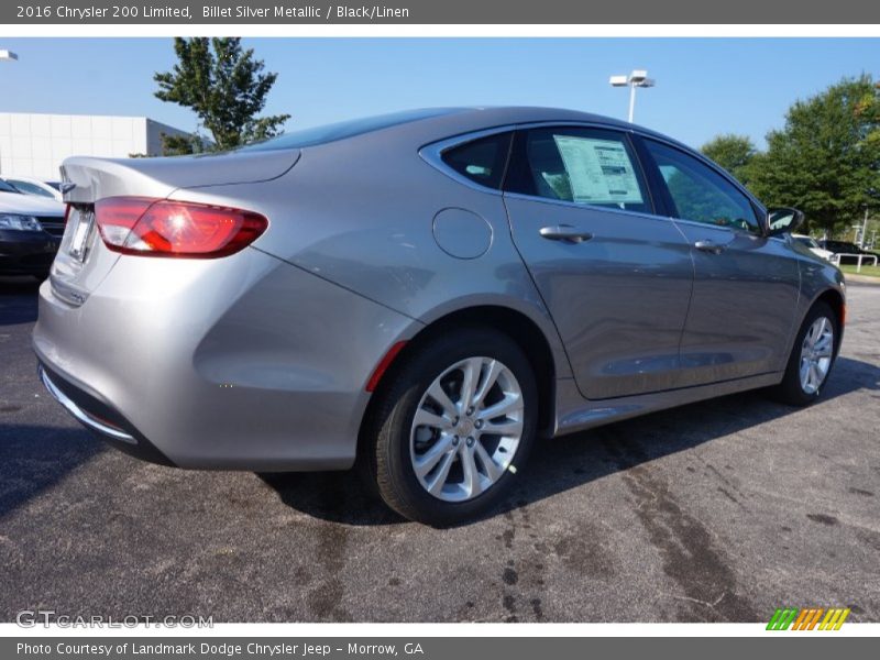 Billet Silver Metallic / Black/Linen 2016 Chrysler 200 Limited