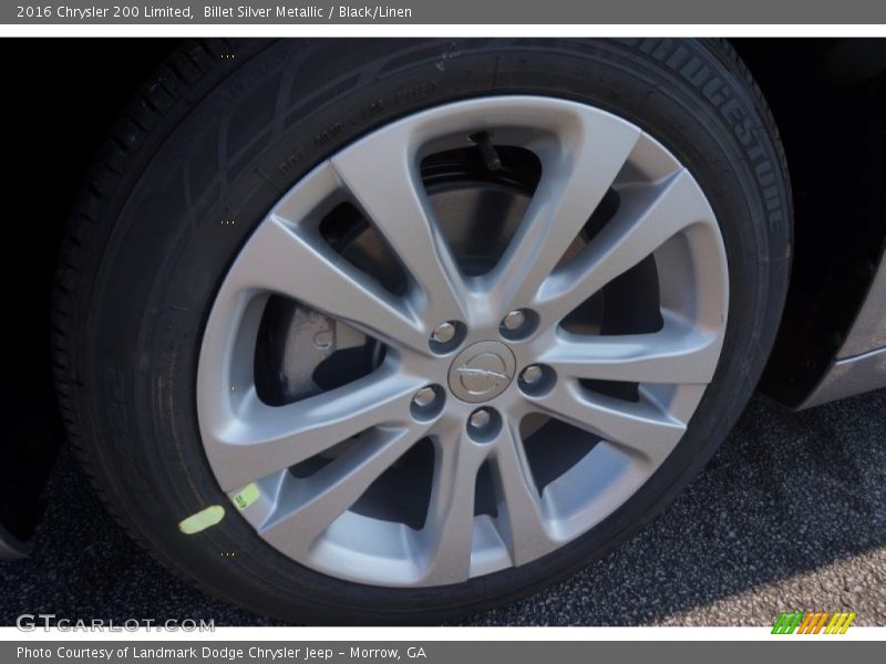 Billet Silver Metallic / Black/Linen 2016 Chrysler 200 Limited