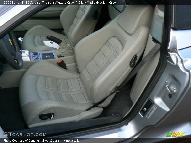 Titanium (Metallic Gray) / Grigio Medio (Medium Grey) 2006 Ferrari F430 Spider