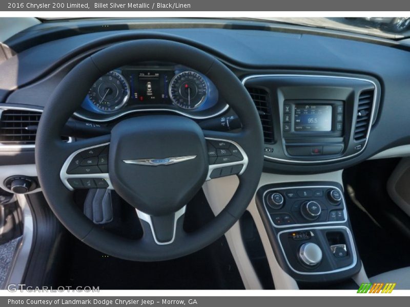 Billet Silver Metallic / Black/Linen 2016 Chrysler 200 Limited