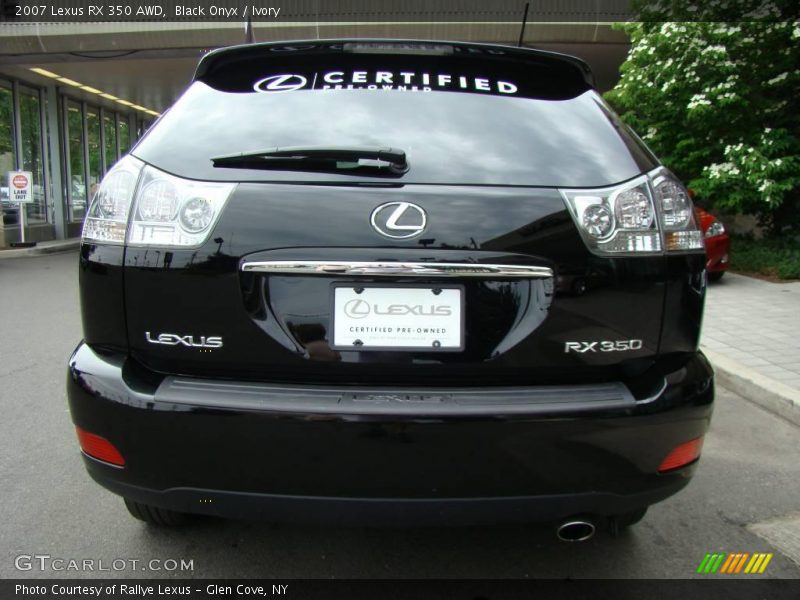 Black Onyx / Ivory 2007 Lexus RX 350 AWD