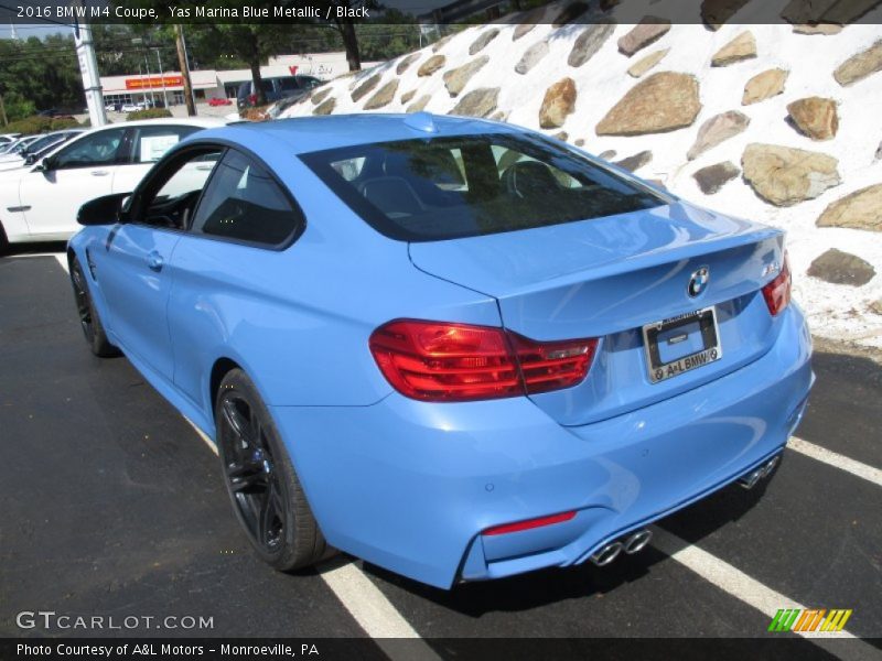 Yas Marina Blue Metallic / Black 2016 BMW M4 Coupe
