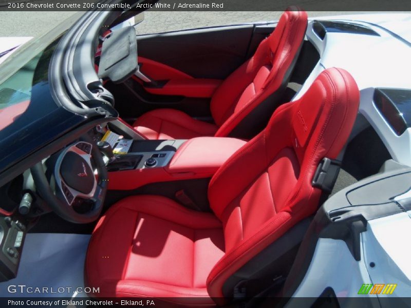 Front Seat of 2016 Corvette Z06 Convertible