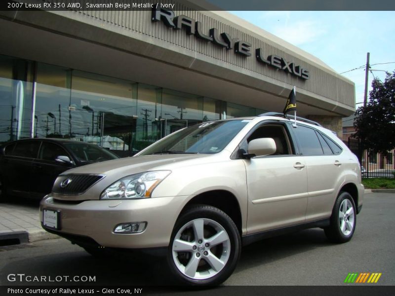 Savannah Beige Metallic / Ivory 2007 Lexus RX 350 AWD