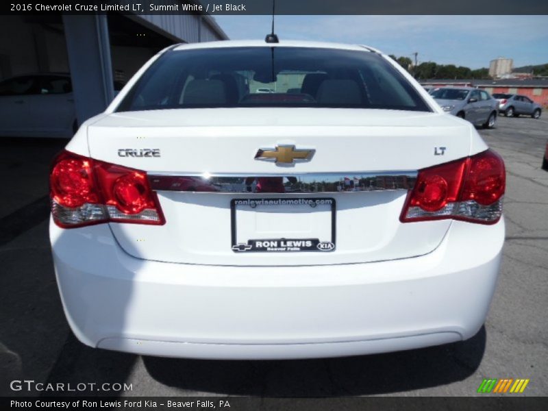 Summit White / Jet Black 2016 Chevrolet Cruze Limited LT