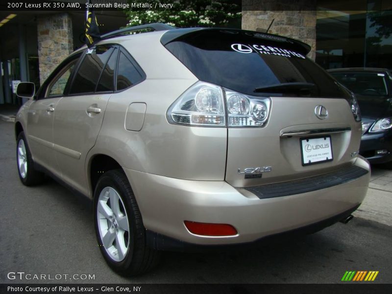 Savannah Beige Metallic / Ivory 2007 Lexus RX 350 AWD