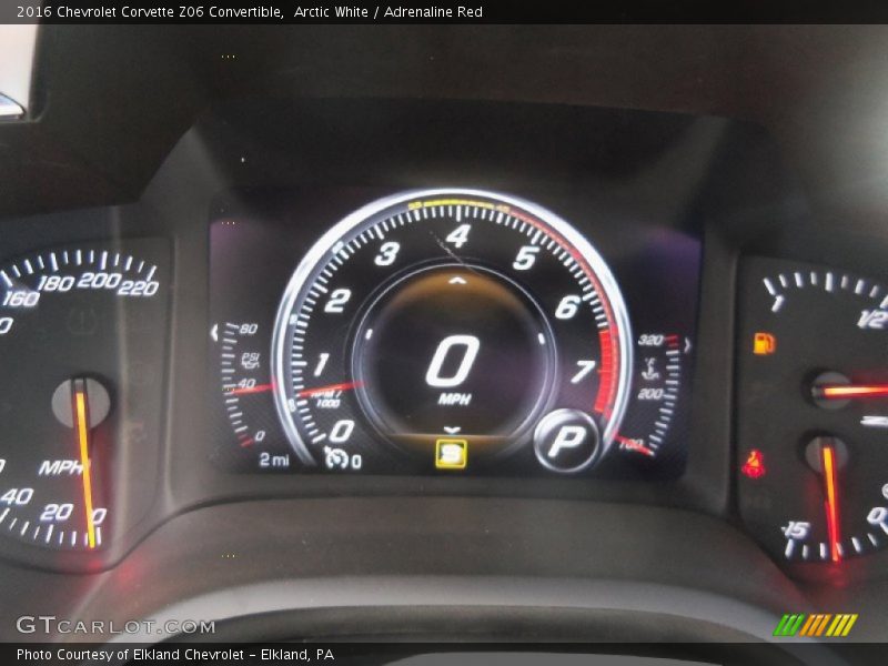  2016 Corvette Z06 Convertible Z06 Convertible Gauges