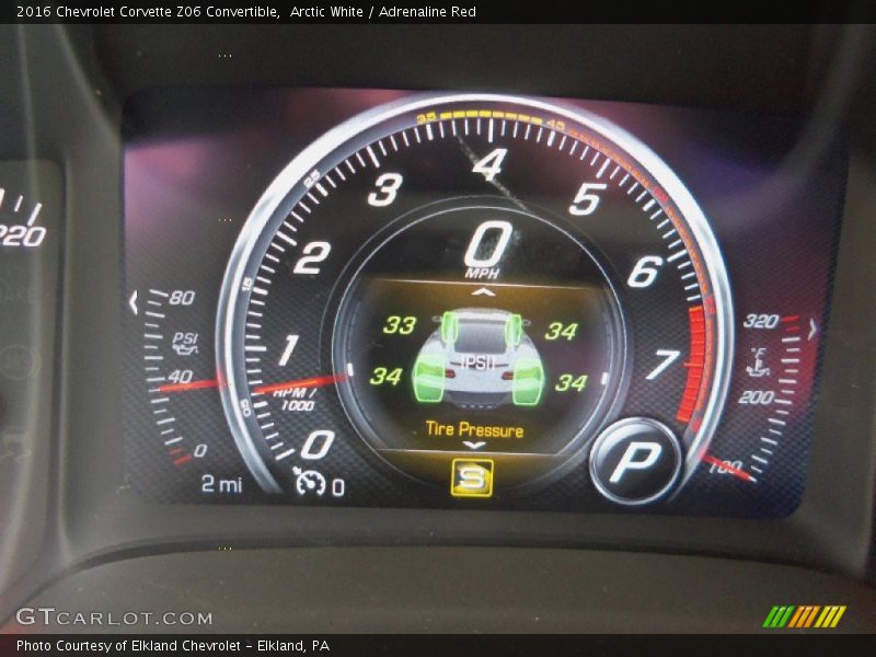  2016 Corvette Z06 Convertible Z06 Convertible Gauges