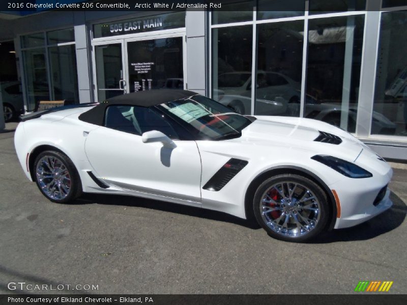 Arctic White / Adrenaline Red 2016 Chevrolet Corvette Z06 Convertible