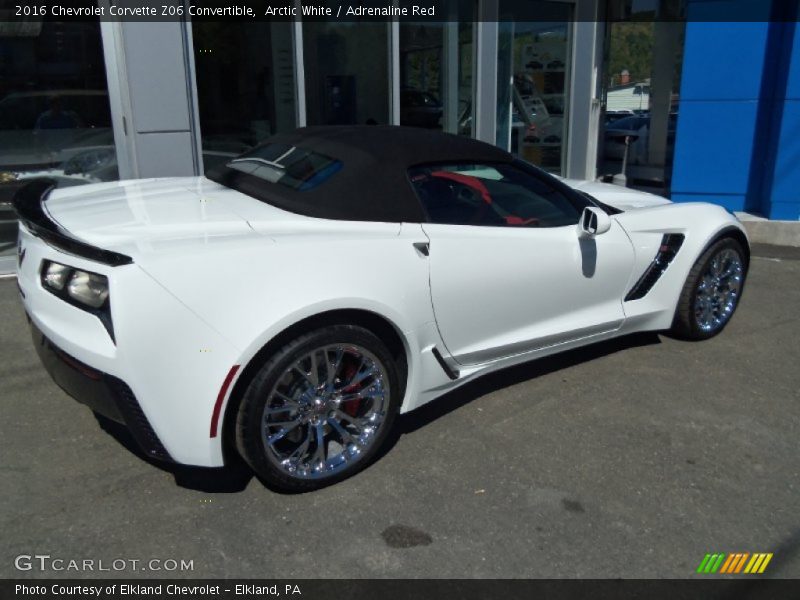 Arctic White / Adrenaline Red 2016 Chevrolet Corvette Z06 Convertible