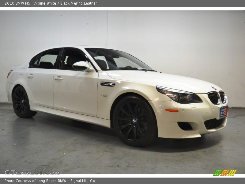 Alpine White / Black Merino Leather 2010 BMW M5