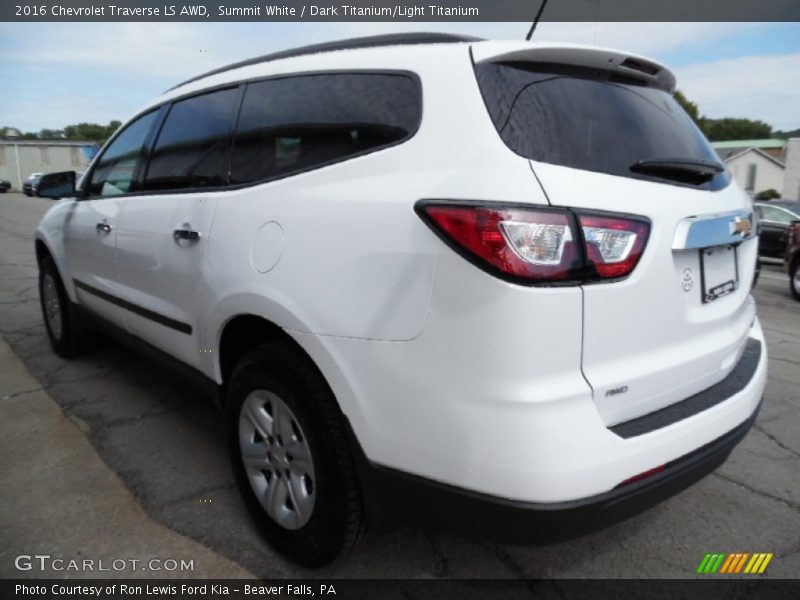 Summit White / Dark Titanium/Light Titanium 2016 Chevrolet Traverse LS AWD