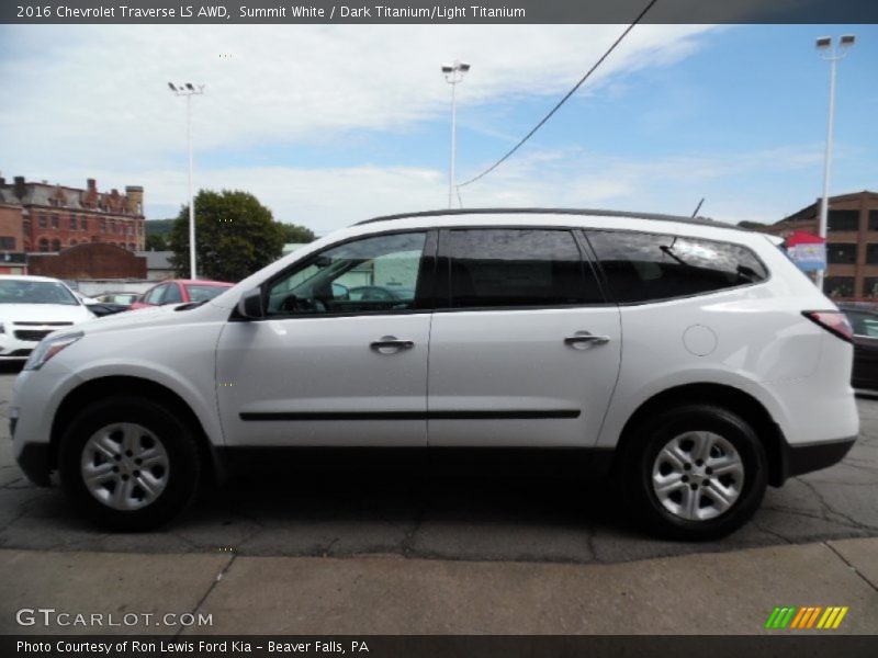 Summit White / Dark Titanium/Light Titanium 2016 Chevrolet Traverse LS AWD