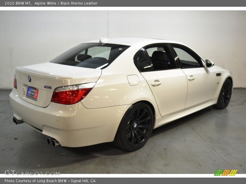 Alpine White / Black Merino Leather 2010 BMW M5