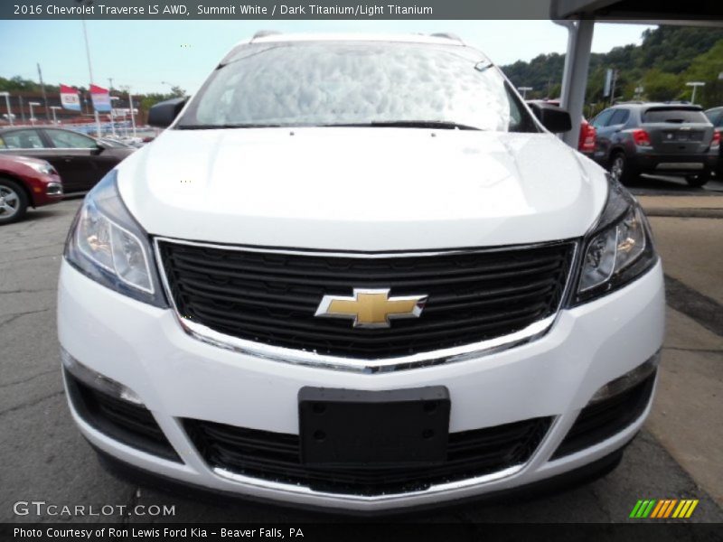 Summit White / Dark Titanium/Light Titanium 2016 Chevrolet Traverse LS AWD