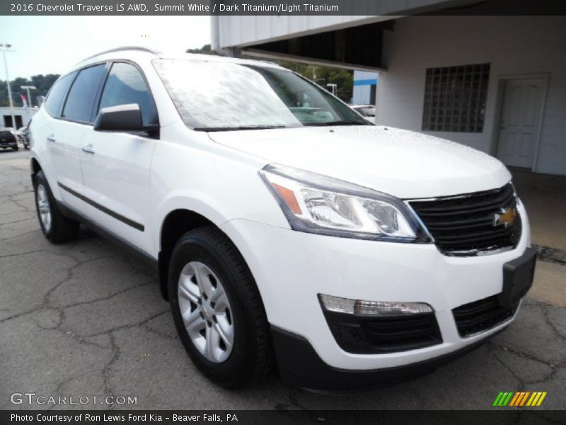 Summit White / Dark Titanium/Light Titanium 2016 Chevrolet Traverse LS AWD