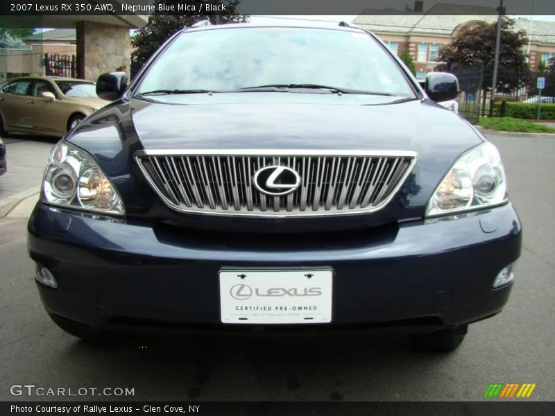 Neptune Blue Mica / Black 2007 Lexus RX 350 AWD