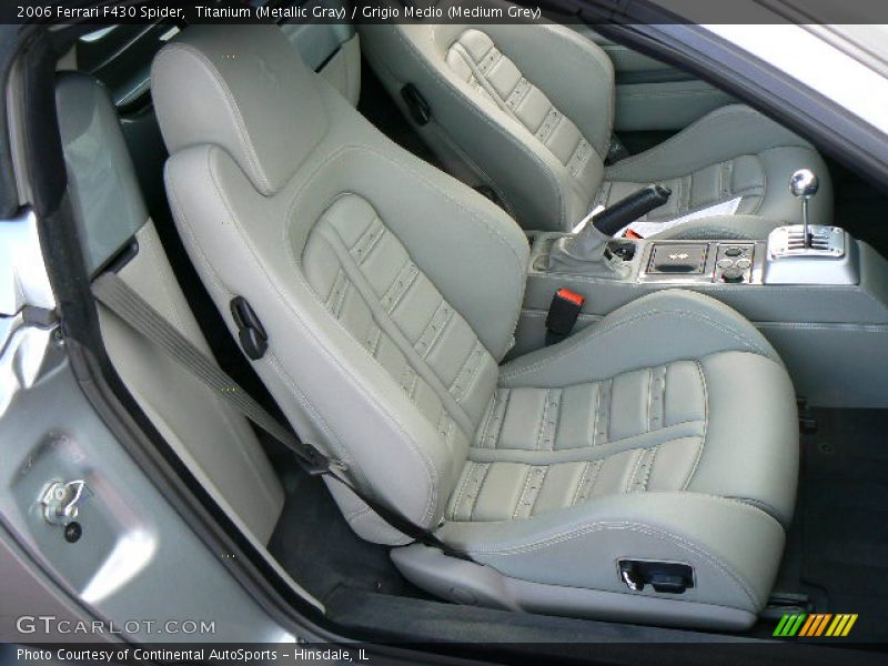 Titanium (Metallic Gray) / Grigio Medio (Medium Grey) 2006 Ferrari F430 Spider