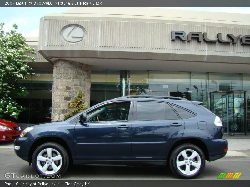 Neptune Blue Mica / Black 2007 Lexus RX 350 AWD