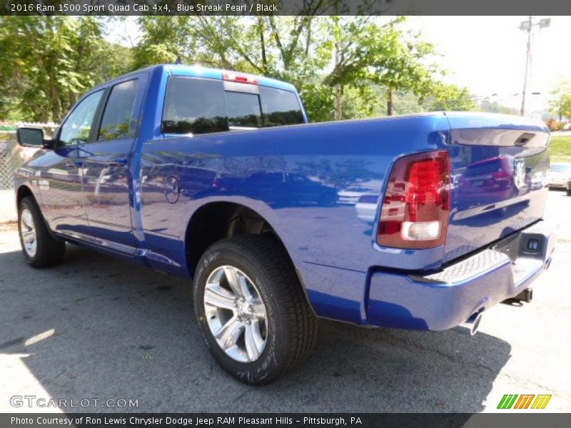  2016 1500 Sport Quad Cab 4x4 Blue Streak Pearl