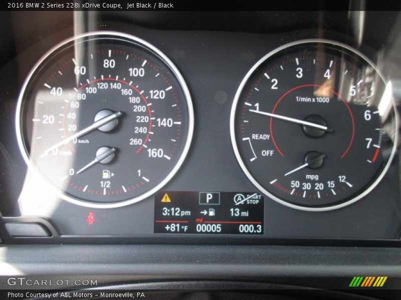 Jet Black / Black 2016 BMW 2 Series 228i xDrive Coupe