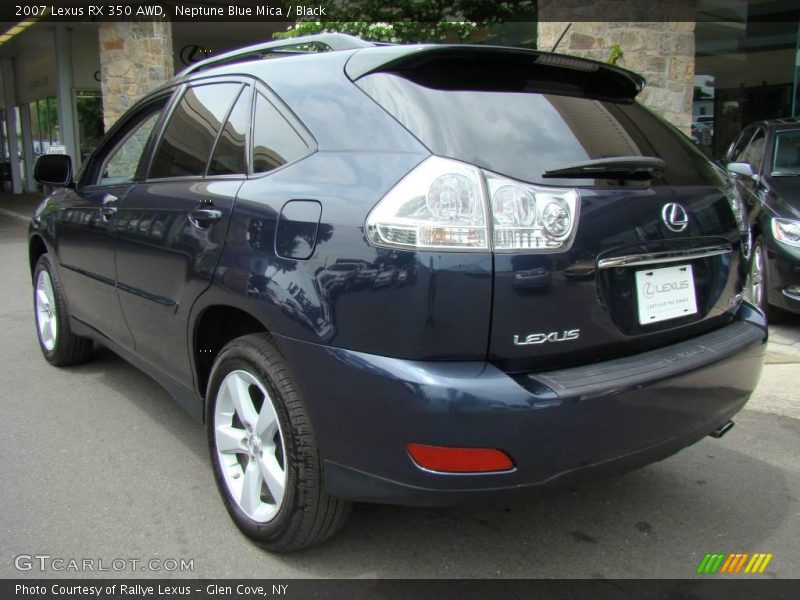 Neptune Blue Mica / Black 2007 Lexus RX 350 AWD