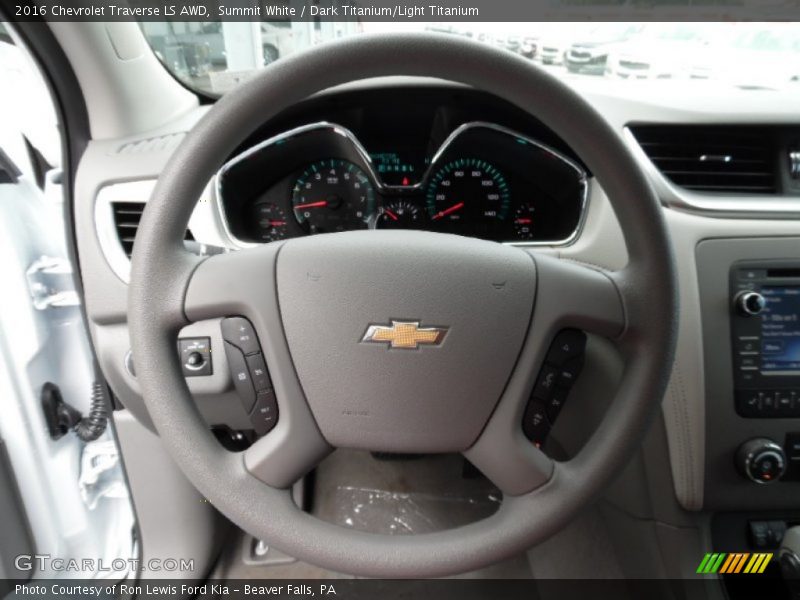 Summit White / Dark Titanium/Light Titanium 2016 Chevrolet Traverse LS AWD