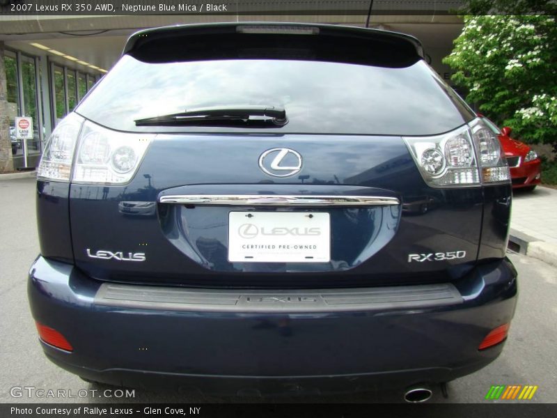 Neptune Blue Mica / Black 2007 Lexus RX 350 AWD