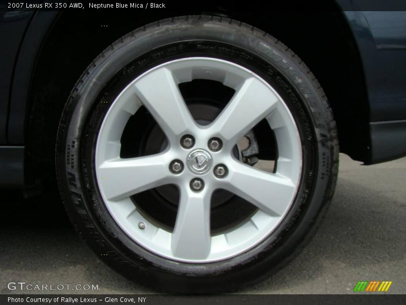 Neptune Blue Mica / Black 2007 Lexus RX 350 AWD