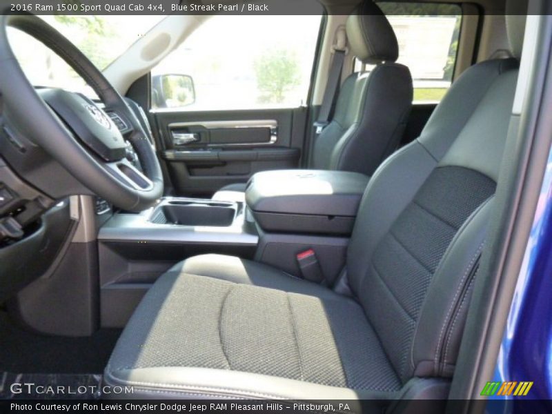 Front Seat of 2016 1500 Sport Quad Cab 4x4