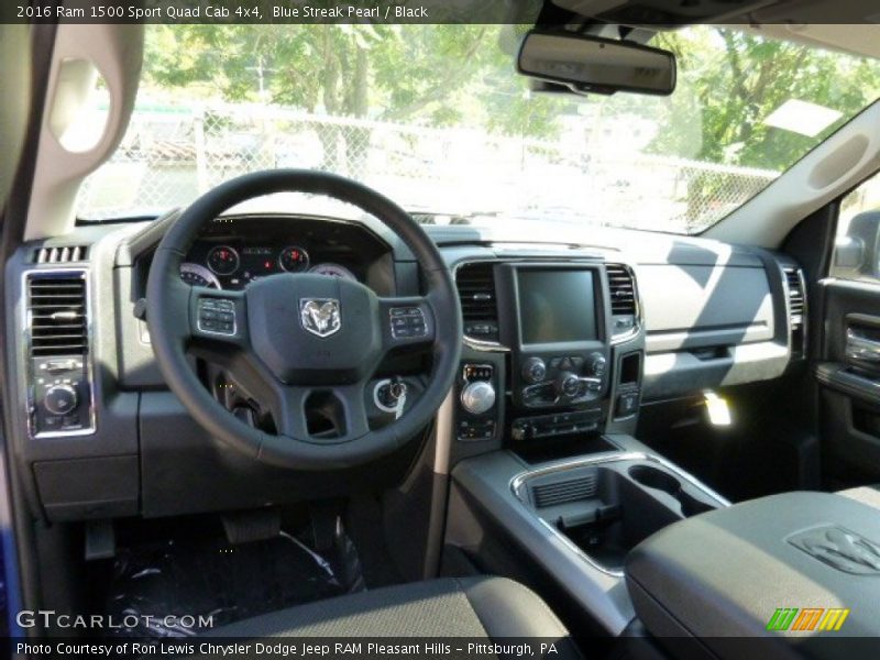  2016 1500 Sport Quad Cab 4x4 Black Interior