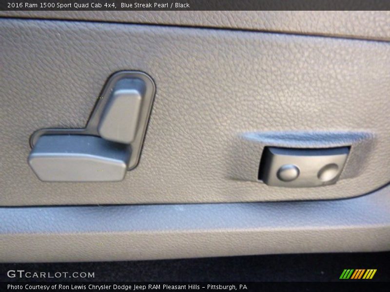 Blue Streak Pearl / Black 2016 Ram 1500 Sport Quad Cab 4x4