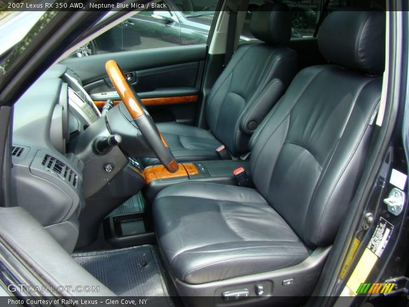 Neptune Blue Mica / Black 2007 Lexus RX 350 AWD
