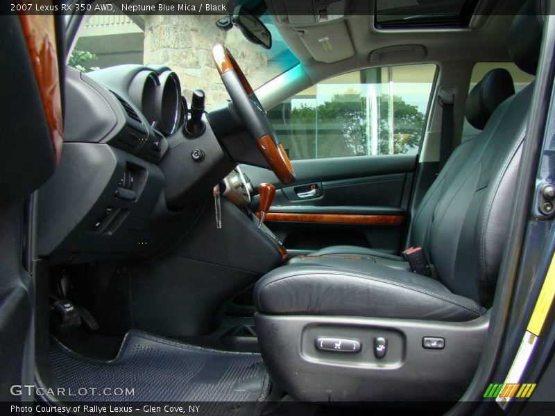 Neptune Blue Mica / Black 2007 Lexus RX 350 AWD