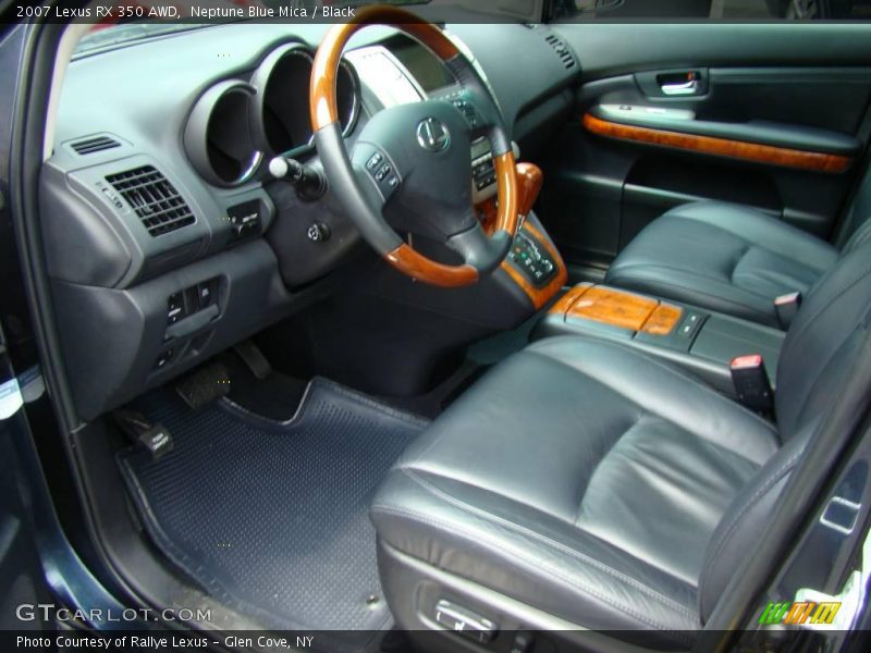 Neptune Blue Mica / Black 2007 Lexus RX 350 AWD