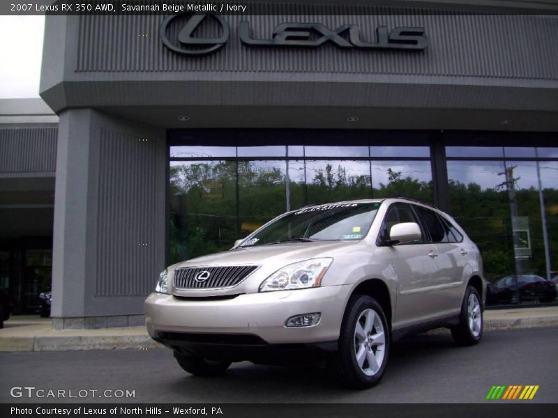 Savannah Beige Metallic / Ivory 2007 Lexus RX 350 AWD