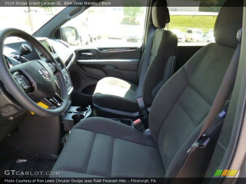 Billet Silver Metallic / Black 2016 Dodge Grand Caravan SE