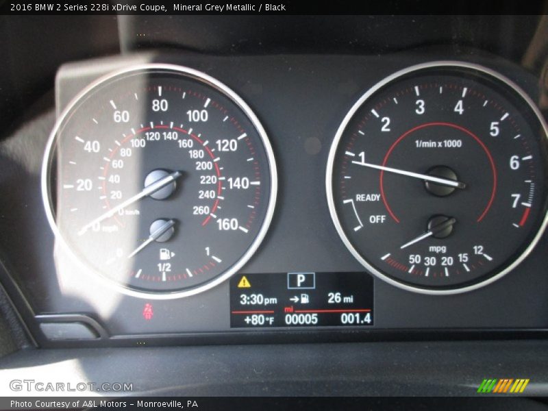  2016 2 Series 228i xDrive Coupe 228i xDrive Coupe Gauges