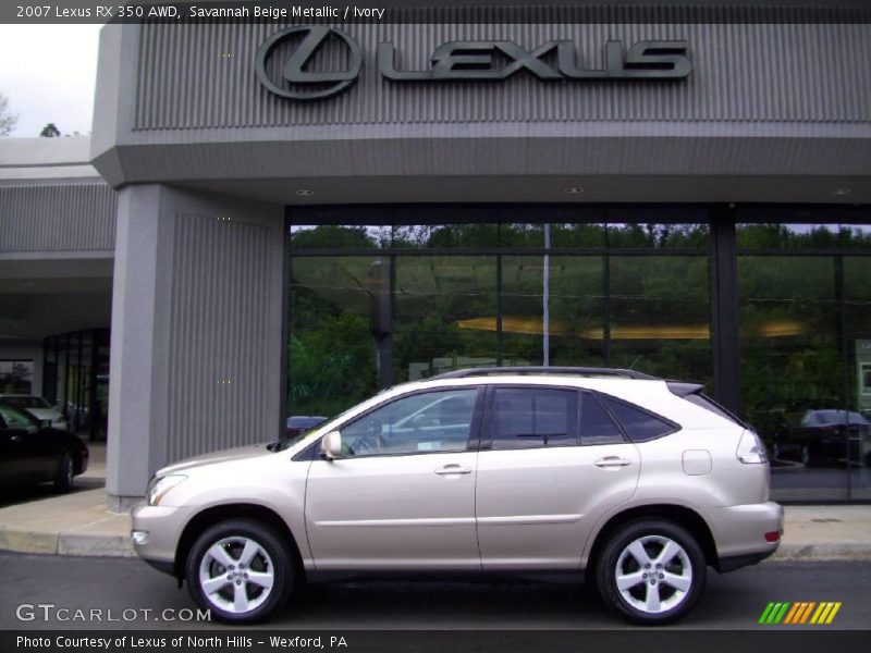 Savannah Beige Metallic / Ivory 2007 Lexus RX 350 AWD