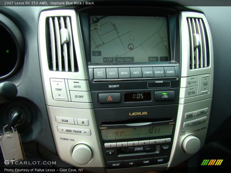 Neptune Blue Mica / Black 2007 Lexus RX 350 AWD
