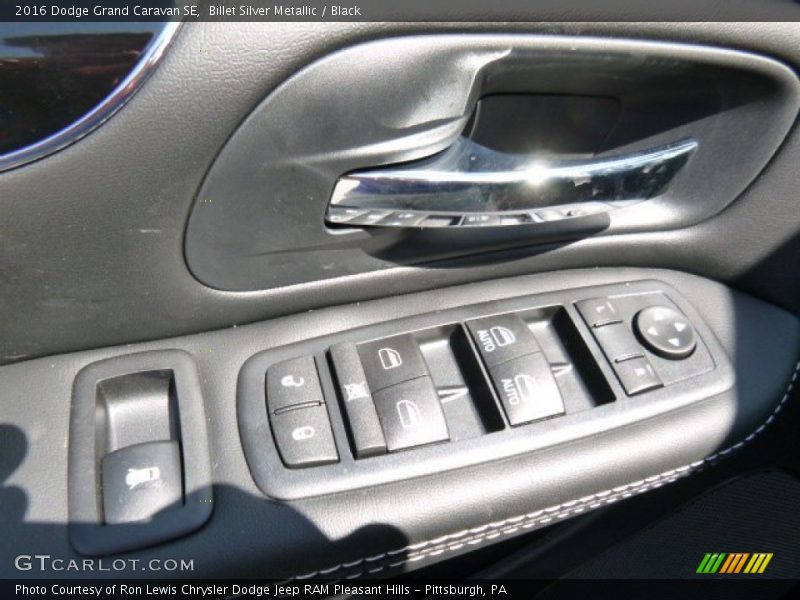 Billet Silver Metallic / Black 2016 Dodge Grand Caravan SE