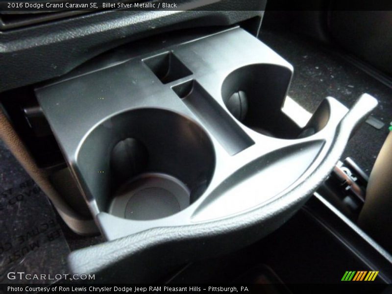 Billet Silver Metallic / Black 2016 Dodge Grand Caravan SE