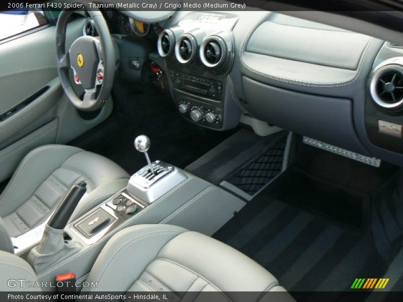Titanium (Metallic Gray) / Grigio Medio (Medium Grey) 2006 Ferrari F430 Spider