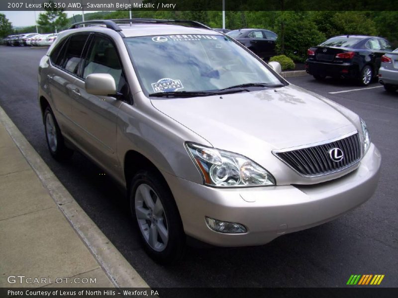 Savannah Beige Metallic / Ivory 2007 Lexus RX 350 AWD