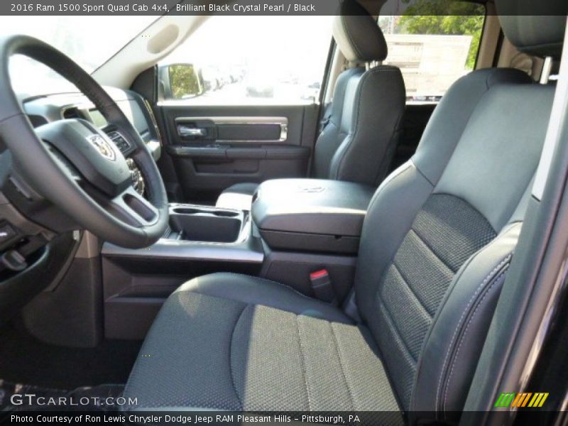  2016 1500 Sport Quad Cab 4x4 Black Interior