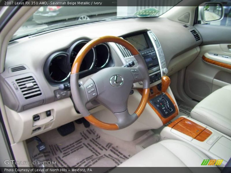 Savannah Beige Metallic / Ivory 2007 Lexus RX 350 AWD