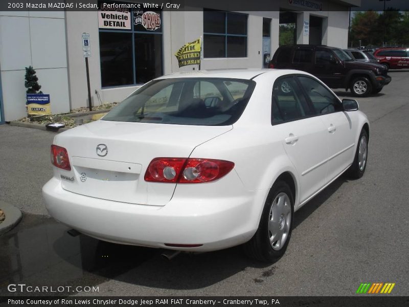 Performance White / Gray 2003 Mazda MAZDA6 i Sedan