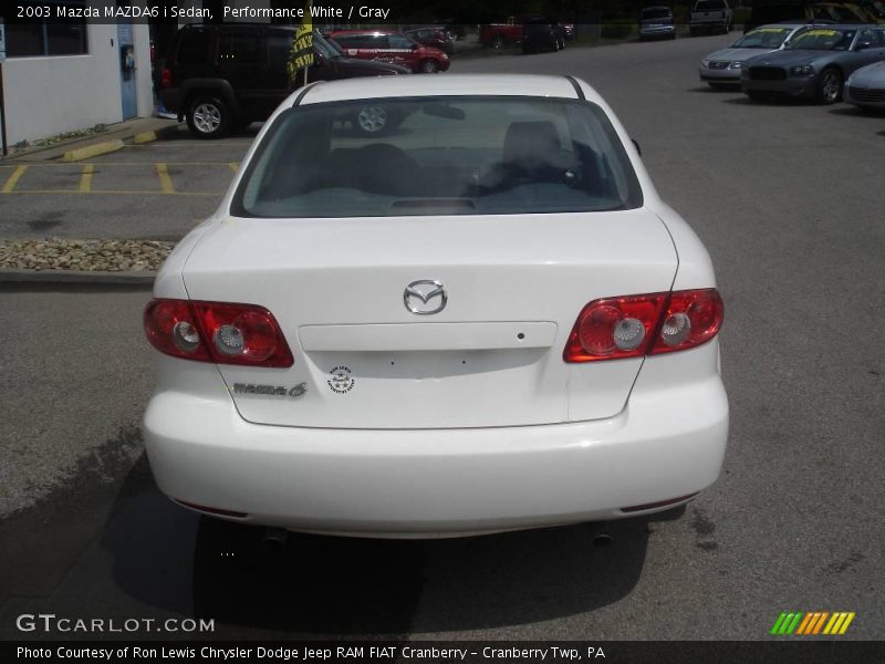 Performance White / Gray 2003 Mazda MAZDA6 i Sedan