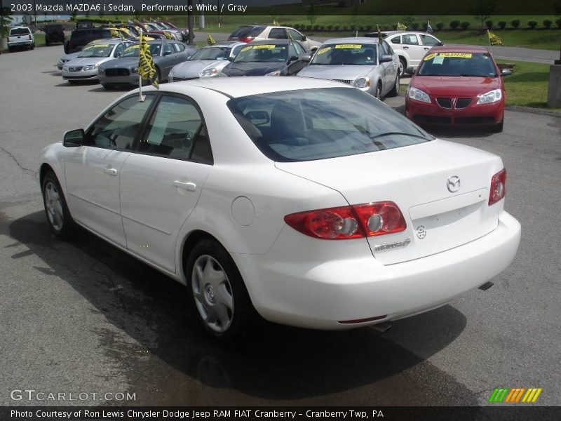 Performance White / Gray 2003 Mazda MAZDA6 i Sedan