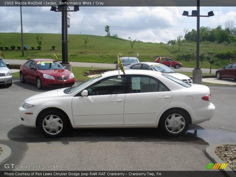 Performance White / Gray 2003 Mazda MAZDA6 i Sedan